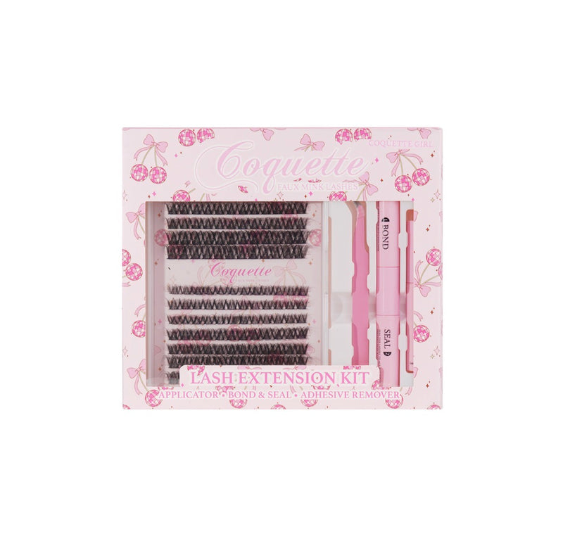 Load image into Gallery viewer, Eyes- Coquette Faux Mink Lash Cluster Kit COQUETTE GIRL #9 ($7 each, 4pc bundle)
