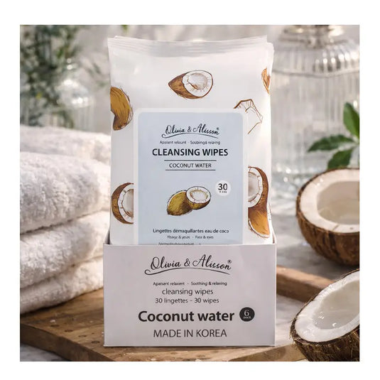 Skincare-She Makeup Coconut Cleansing Wipes MIT001 ($1.08 each, 6pc Bundle)
