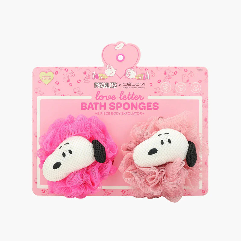 Load image into Gallery viewer, Skincare-Celavi x Peanuts Love Letter 2pc Bath Sponge P45937 ($3.50 each, 4pc bundle)
