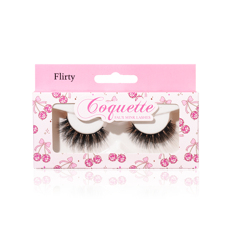 Load image into Gallery viewer, Eyes-Coquette Faux Mink Lashes Flirty #CQT01(1.25 each, 12pcs bulk)
