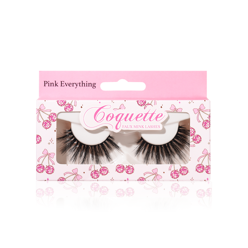 Load image into Gallery viewer, Eyes-Coquette Faux Mink Lashes Pink Everything #CQT09(1.25 each, 12pcs bulk)
