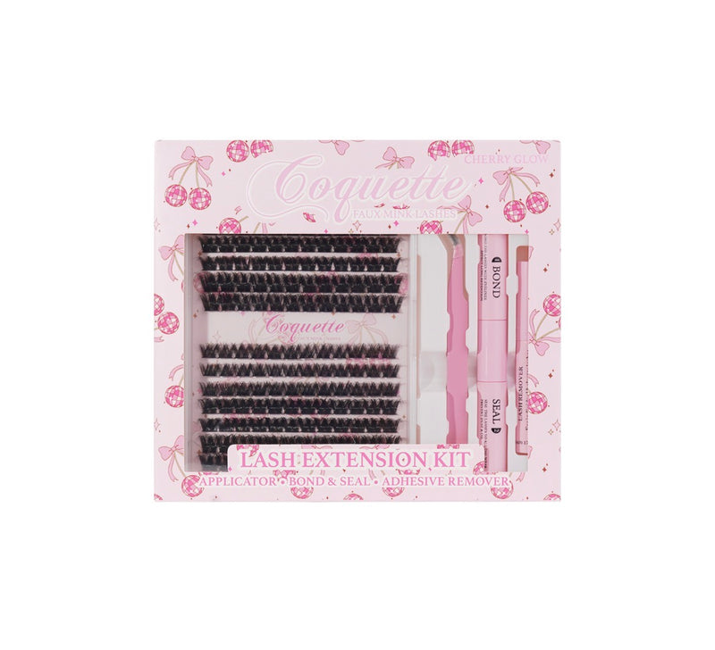 Load image into Gallery viewer, Eyes- Coquette Faux Mink Lash Cluster Kit CHERRY GLOW #7 ($7 each, 4pc bundle)
