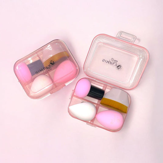 Face-Simply Bella 4pc Sponge Set PINK- STB003 ($2 each, 12pc Bulk)