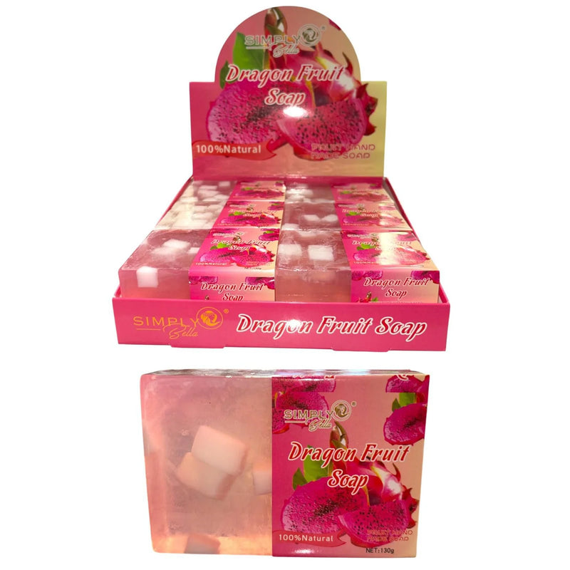 Load image into Gallery viewer, Skincare-Simply Bella Dragon Fruit Natural Soap SIM040 ($1.75 each, 12pc display)
