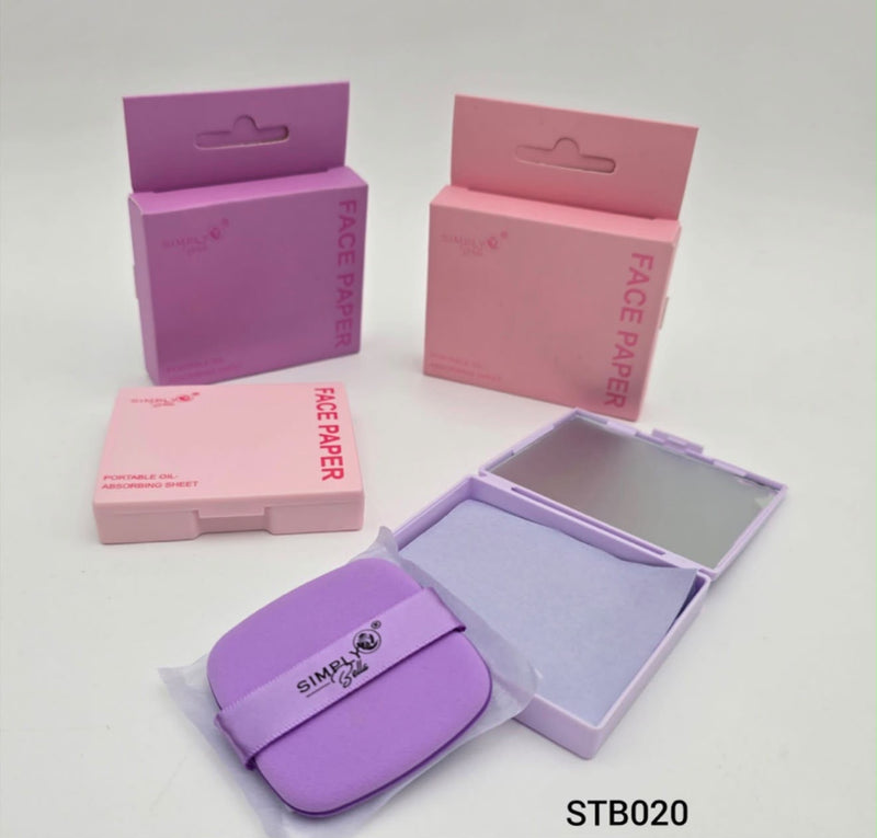 Load image into Gallery viewer, Face-Simply Bella Face Paper Portable Oil Absorbing Sheets STB020 ($1.25 each, 12pc bundle)
