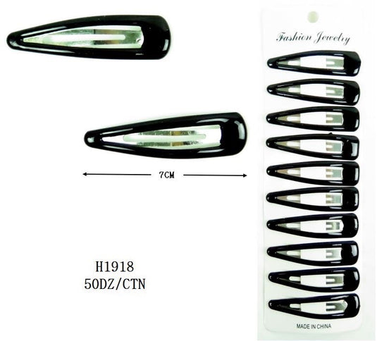 Hair-Snap Pin Black H1918 (12 pcs pack)