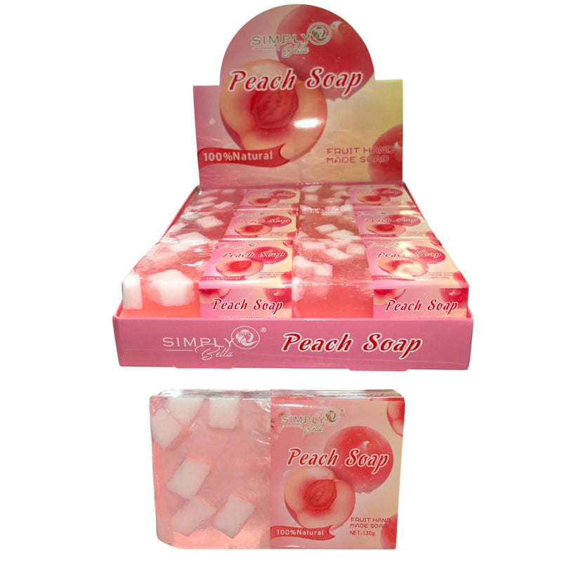 Load image into Gallery viewer, Skincare-Simply Bella Peach Natural Soap SIM045 ($1.75 each, 12pc display)
