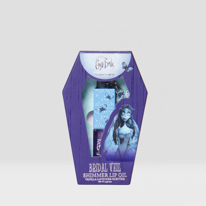 Load image into Gallery viewer, Lips-Beauty Creations Tim Burton’s Corpse Bride Lip Oil Bridal Veil #BCCB-L2 ($4 each, 6pc bundle)
