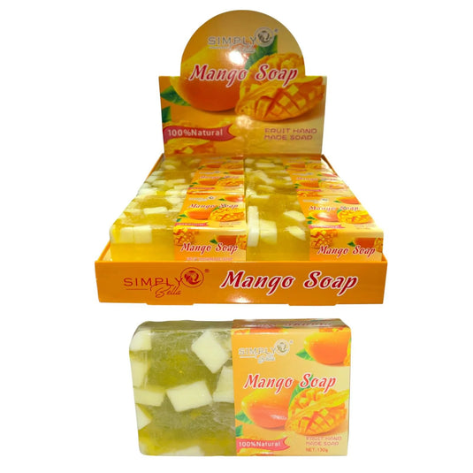 Skincare-Simply Bella Mango Natural Soap SIM041 ($1.75 each, 12pc display)