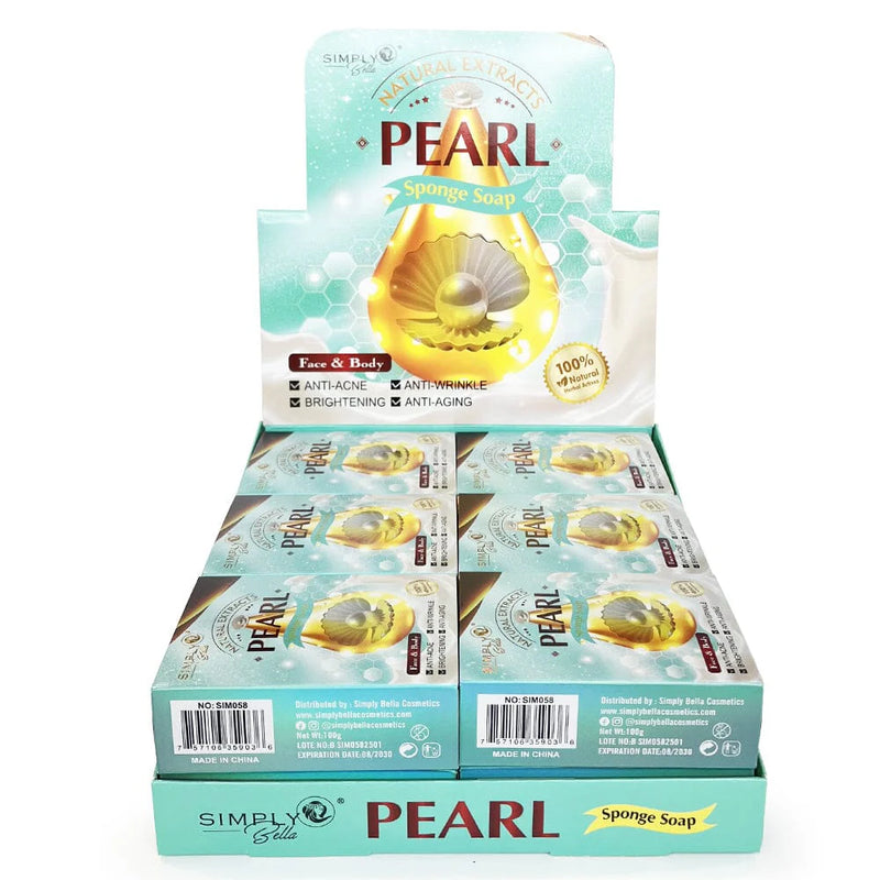Load image into Gallery viewer, Skincare-Simply Bella Neutral Extract Pearl Sponge Soap SIM058 ($2 each, 12pc display)
