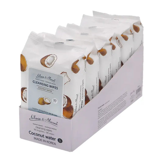 Skincare-She Makeup Coconut Cleansing Wipes MIT001 ($1.08 each, 6pc Bundle)
