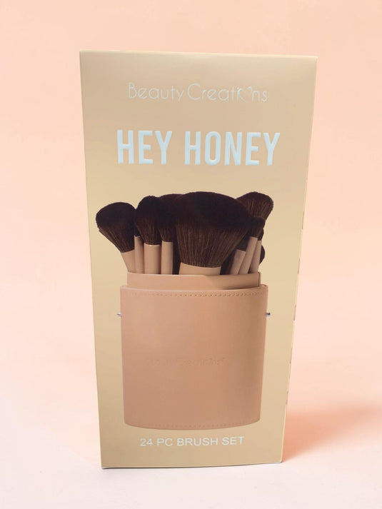 Face-Beauty Creations Hey Honey 24pc brush set BS-HH (3pcs bundle, $16.50 each)