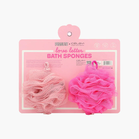 Skincare-Celavi x Peanuts Love Letter 2pc Bath Sponge P45937 ($3.50 each, 4pc bundle)