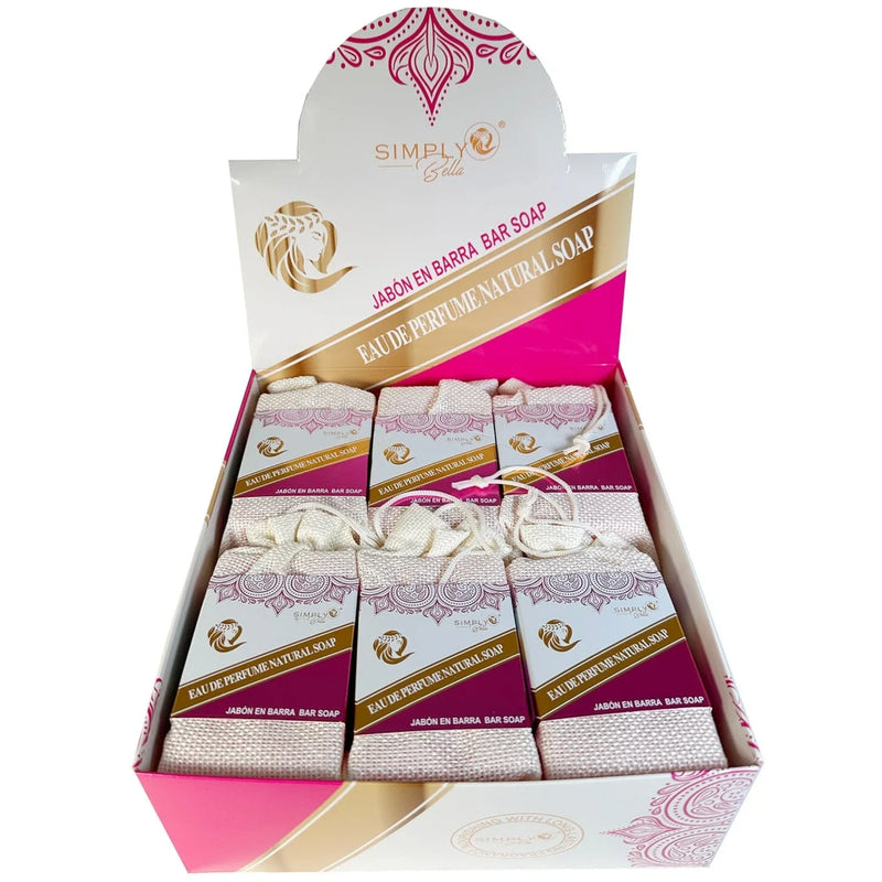Load image into Gallery viewer, Skincare-Simply Bella Fraganced Soap  White &amp; Pink SIM076 ($2 each, 12pc box)
