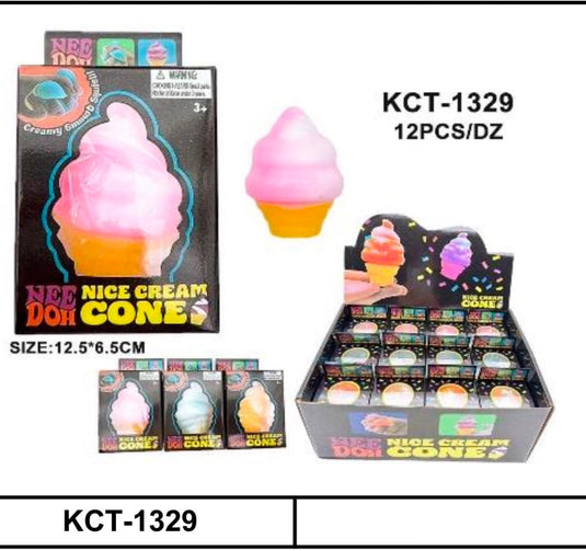 Novelties- Ice Cream Squishy  KCT-1329 (12pc pack)