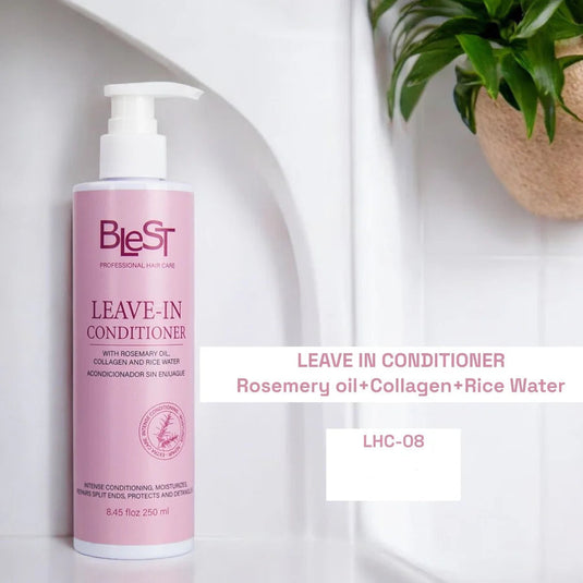 Hair-Blest Leave In Conditioner With Rosemary Oil + Collagen + Rice Water LHC-08 ($4.25 each, 12pc display)