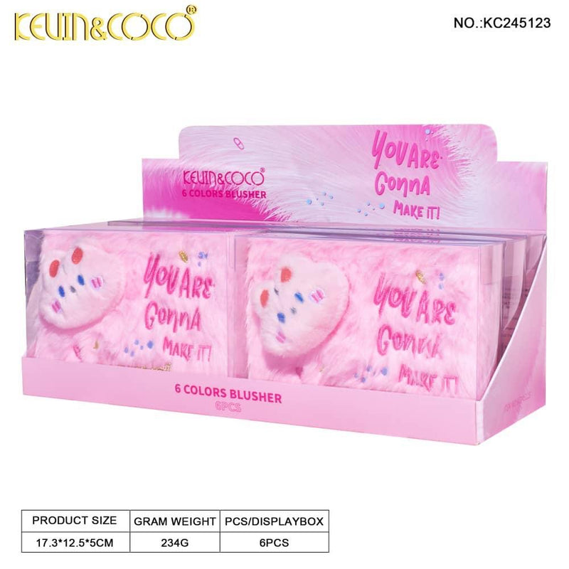 Load image into Gallery viewer, Face- Kevin&amp;Coco You Are Gonna Make It Blush Palette KC245123 (6pc display, $4.25 each)
