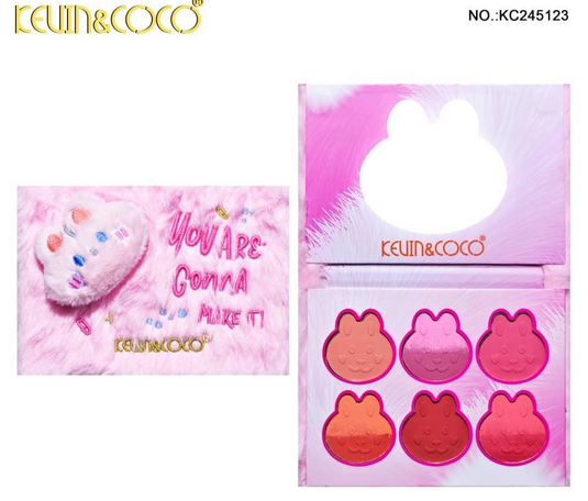 Face- Kevin&Coco You Are Gonna Make It Blush Palette KC245123 (6pc display, $4.25 each)