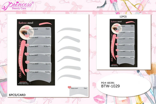 Eyebrows - Eyebrow Stencil BTW-1029 (12pc pack)