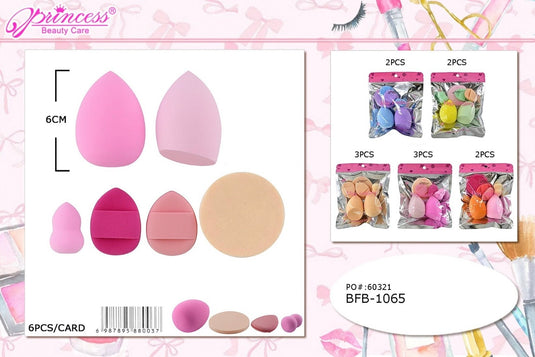 Accessories-Multi-Shape Makeup Sponge Set BFB-1065 (12pc pack)