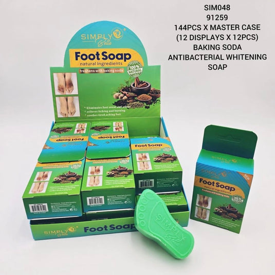 Skincare-Simply Bella Foot Whitening Soap SIM048 ($1.75 each, 12pcs display)