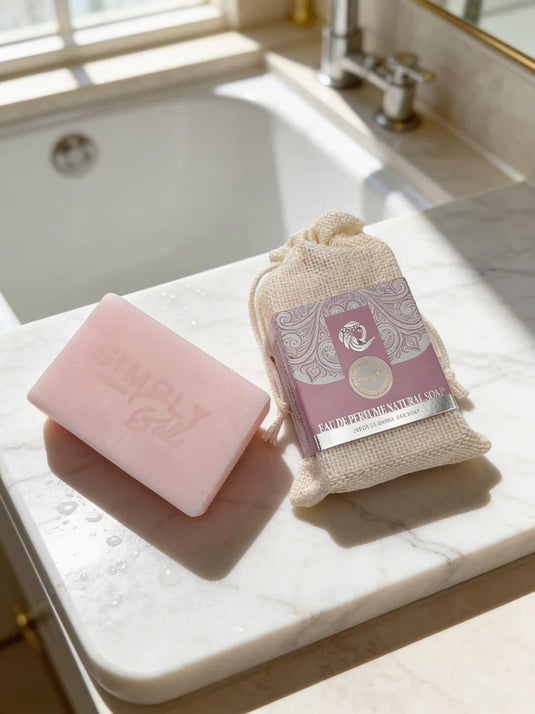 Skincare-Simply Bella Fraganced Soap Pink SIM074 ($2 each, 12pc box)