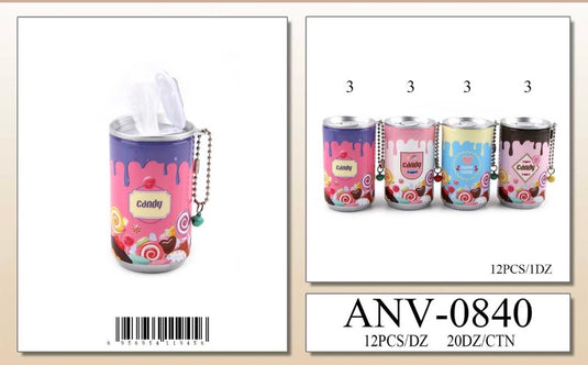 Accessories-Candy Can Mini Tissue Holder ANV-0840 (12pc pack)