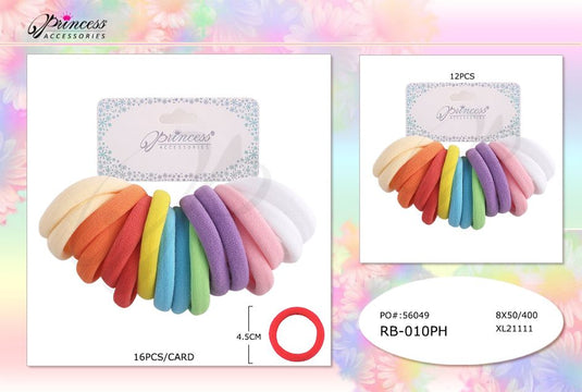 Hair- Spring Hair ties RB-010PH (12pc pack)