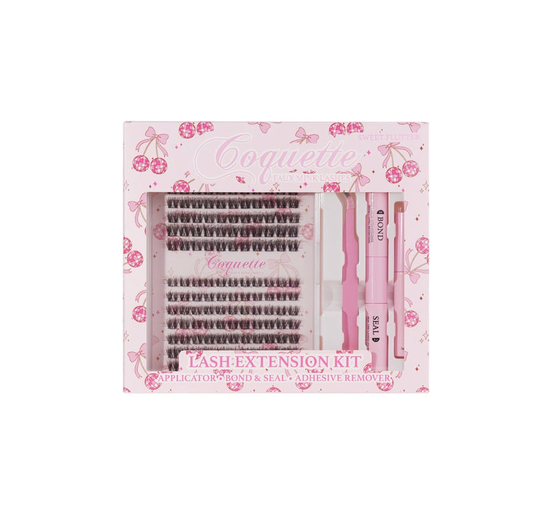 Load image into Gallery viewer, Eyes- Coquette Faux Mink Lash Cluster Kit SWEET FLUTTER #4 ($7 each, 4pc bundle)

