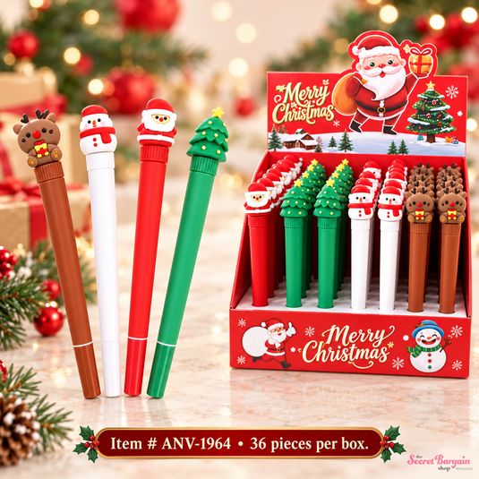 Accessories-Christmas Characters Pens ANV-1964 (36pc Box)