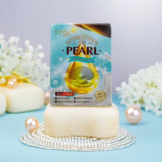 Skincare-Simply Bella Neutral Extract Pearl Sponge Soap SIM058 ($2 each, 12pc display)