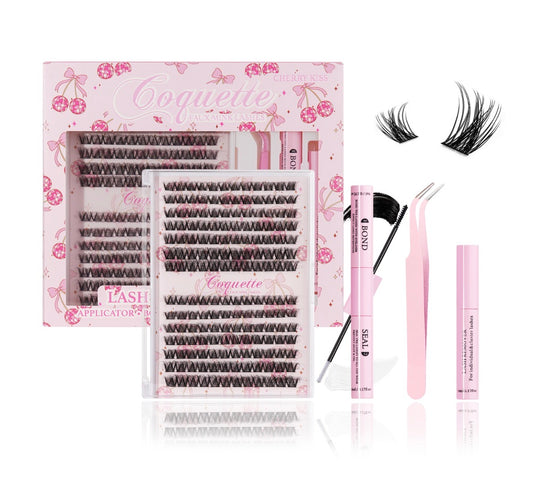 Eyes- Coquette Faux Mink Lash Cluster Kit CHERRY KISS #1 ($7 each, 4pc bundle)