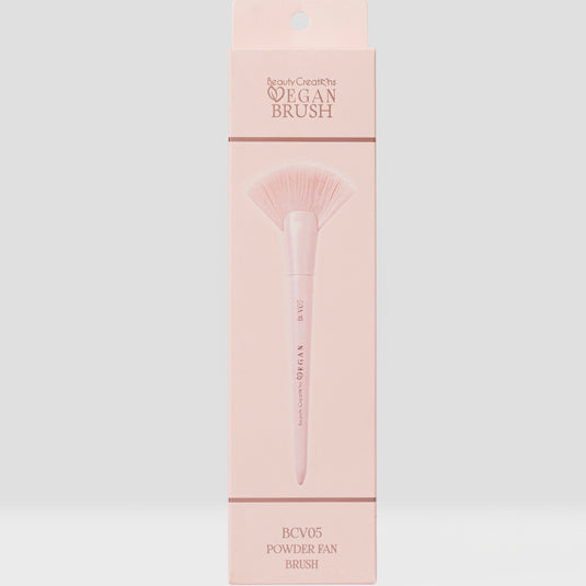 Brushes-Beauty Creations Vegan Brush Powder Fan BCVB-05 ($3 each, 12pc pack)