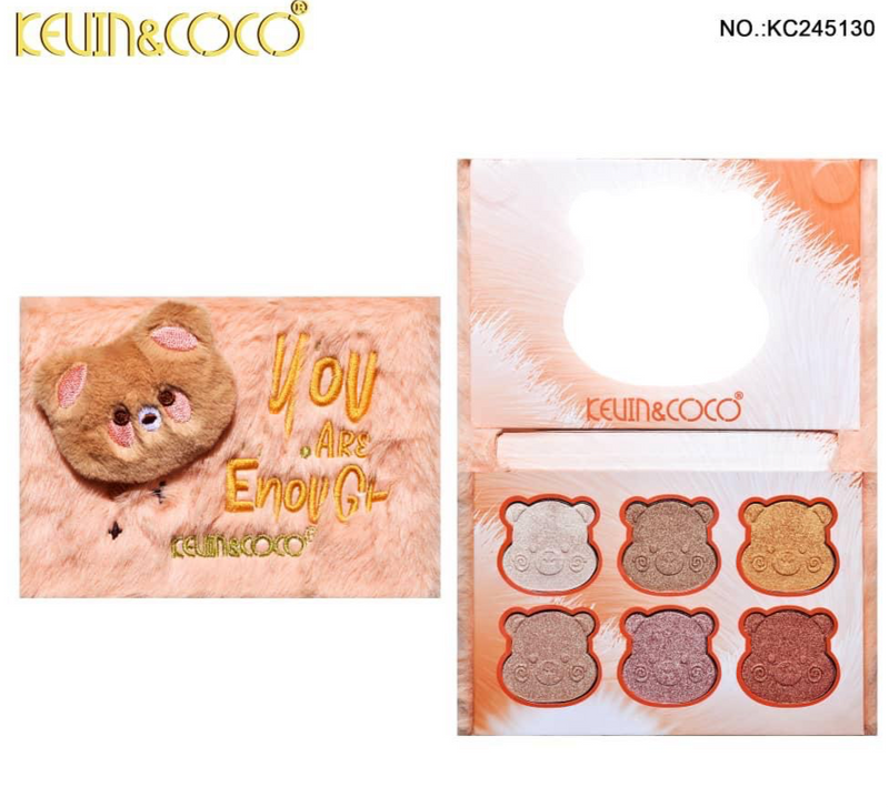 Load image into Gallery viewer, Face- Kevin&amp;Coco You are Enough Highlight Palette KC245130 (6pc display, $4.25 each)

