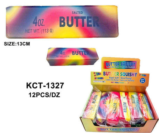 Novelties-Rainbow Butter Squishy  KCT-1327 (12pc pack)