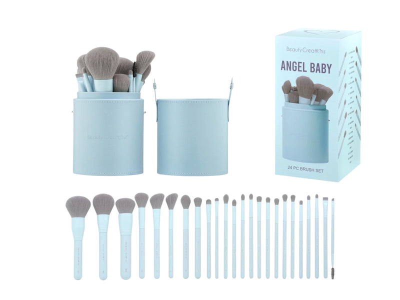 Load image into Gallery viewer, Face-Beauty Creations Angel Baby 24pc brush set BS- AB (3pcs bundle, $15.75 each)
