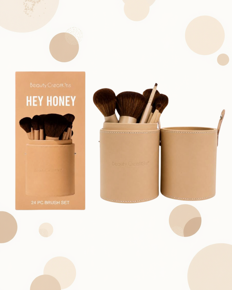 Load image into Gallery viewer, Face-Beauty Creations Hey Honey 24pc brush set BS-HH (3pcs bundle, $16.50 each)
