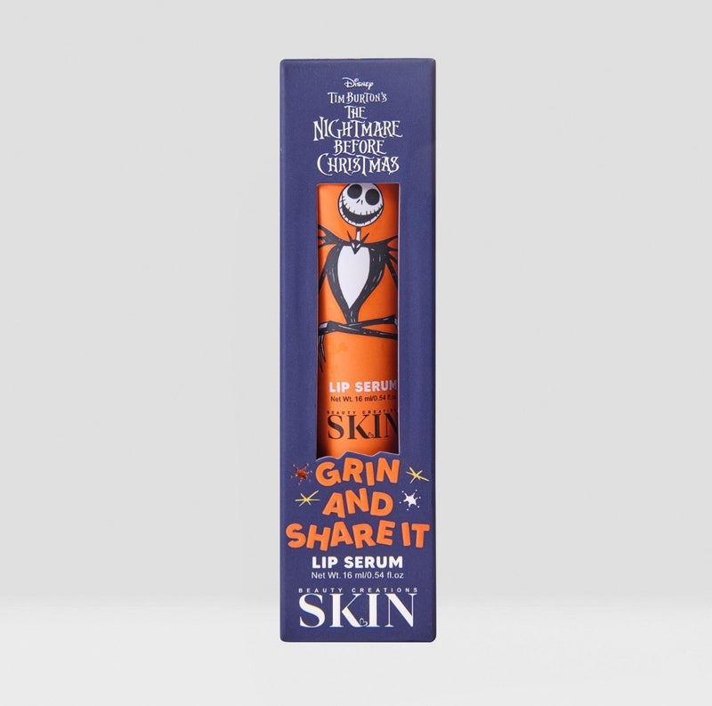 Load image into Gallery viewer, Lips-Beauty Creations Tim Burton’s The Nightmare Before Christmas Lip Serum “Grin &amp; Share It” #NBC-LS1 ($3.75 each, 6pc bundle)
