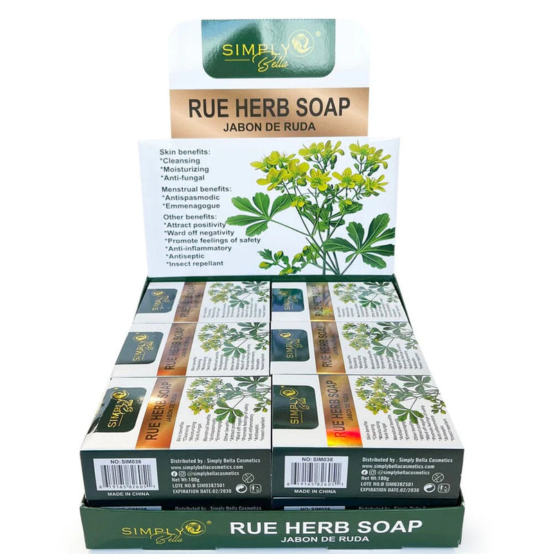 Load image into Gallery viewer, Skincare- Simply Bella Rue Herb Natural Soap SIM038 (12pc box, $1.75 each)
