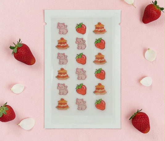 Skincare-Strawberry Shortcake Spot Patches SS45543 (6 pcs pack, $3.75 each)