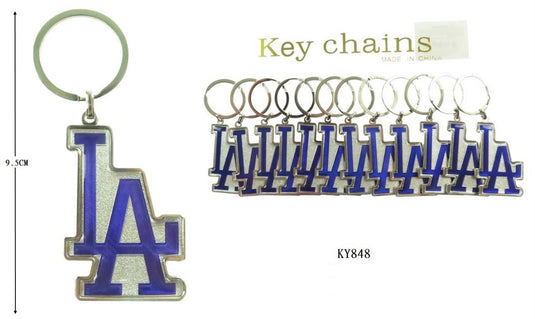 Accessories-LA Logo Metal Keychain KY848 (12pc pack)