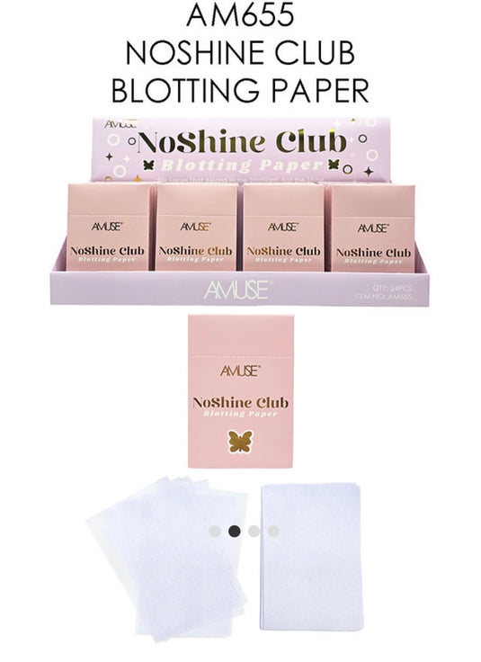 Face-Amuse NoShine Club Blotting Paper AM655 ($1.37 each, 24pc display)