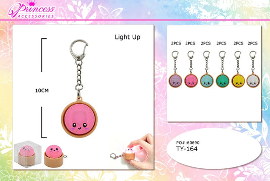 Accessories-Light-Up Dumplings Keychain TY-164 (12pc pack)