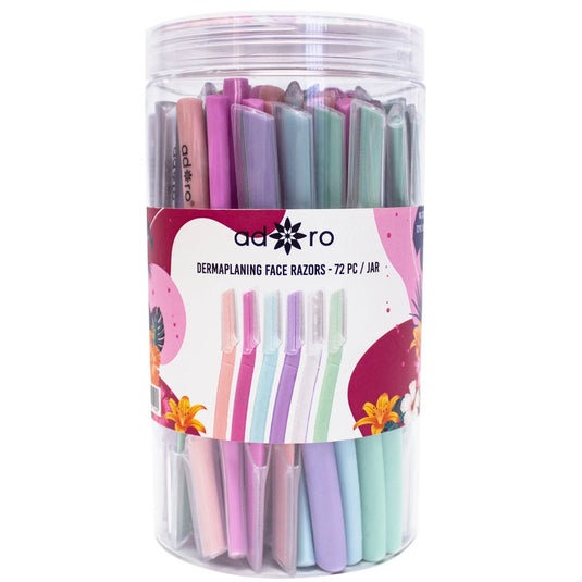 Face-Adoro Dermaplaning Facial Razor No.2103 ($0.27 each, 72pc Jar)