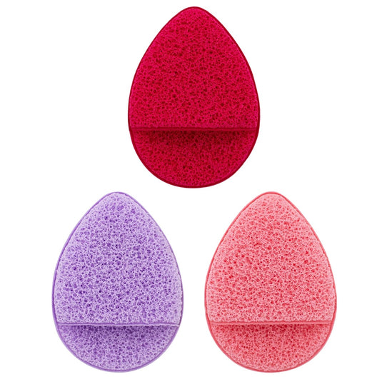 Skincare-NOONBORA Reusable Makeup Remover Sponges 3pc card No.1231 ($1.09 each, 12pc pack)