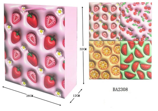 Accessories-Fruits Gift Bag BA2308 (12pc pack)