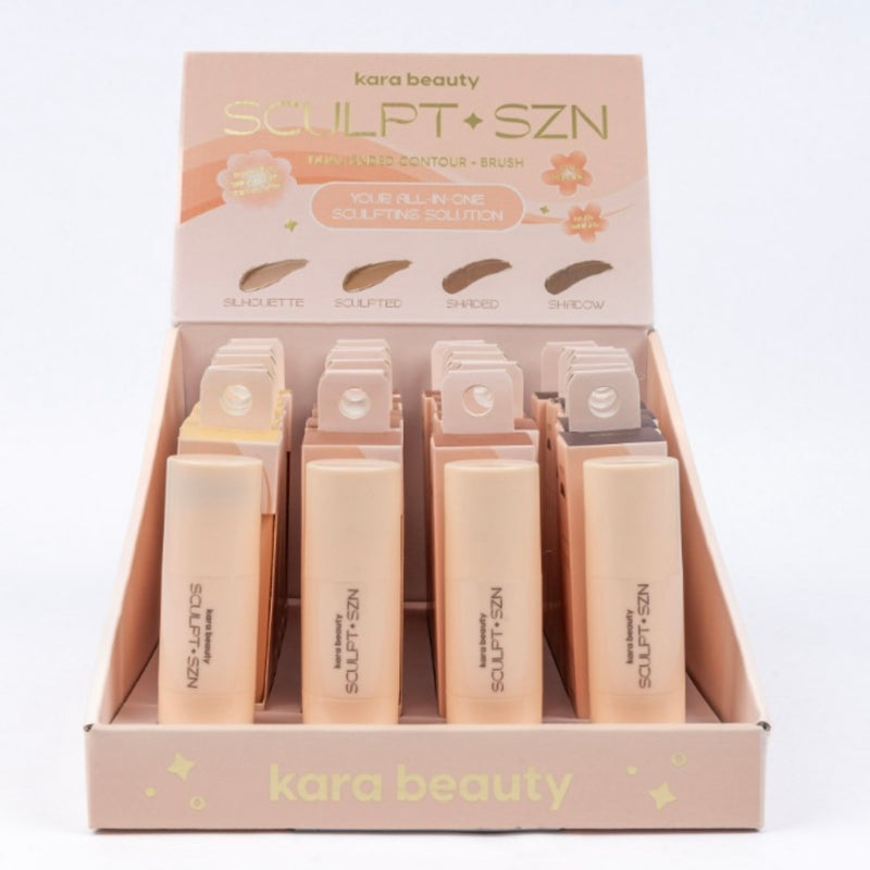 Load image into Gallery viewer, Face-Kara Beauty SCULPT SZN Dual Ended Contour + Brush F4-31-D ($4.50 each, 28pcs)
