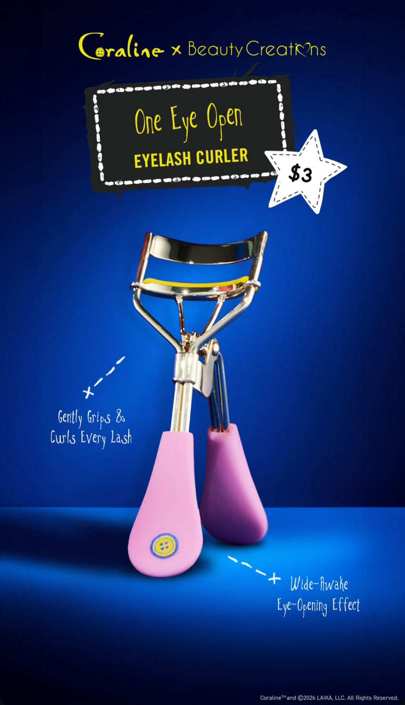 Load image into Gallery viewer, ***PRE-ORDER*** Beauty Creations X CORALINE “One Eye Open” Eyelash Curler BCCR-LC (6pc bundle, $3 each)
