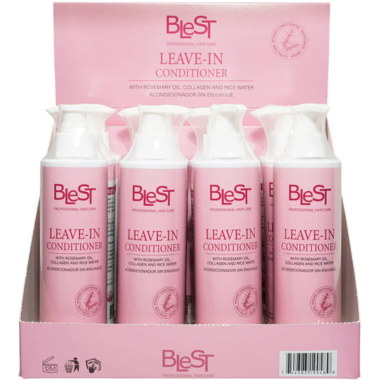 Hair-Blest Leave In Conditioner With Rosemary Oil + Collagen + Rice Water LHC-08 ($4.25 each, 12pc display)