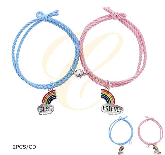 Accessories-Best Friends Matching Bracelets RBT-1624R (12pcs pack)